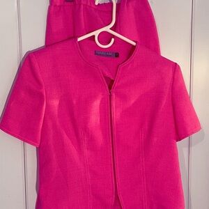 Henry-Lee Pink Blazer and Skirt Set